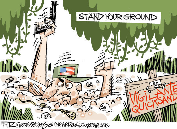 Daily Fitz Cartoon: Stand your ground